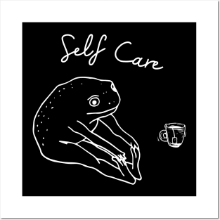 Self Care Frog Posters and Art